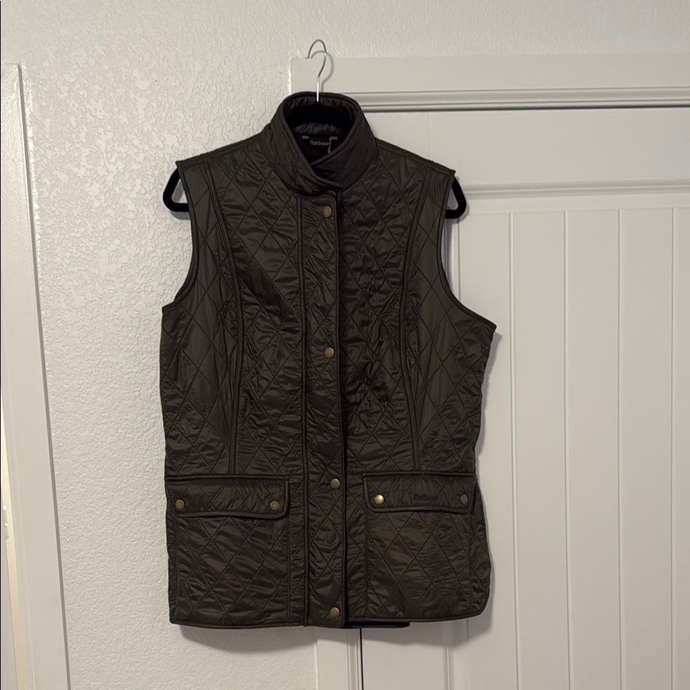 Barbour Women's Calvary Gilet Vest - Olive Green